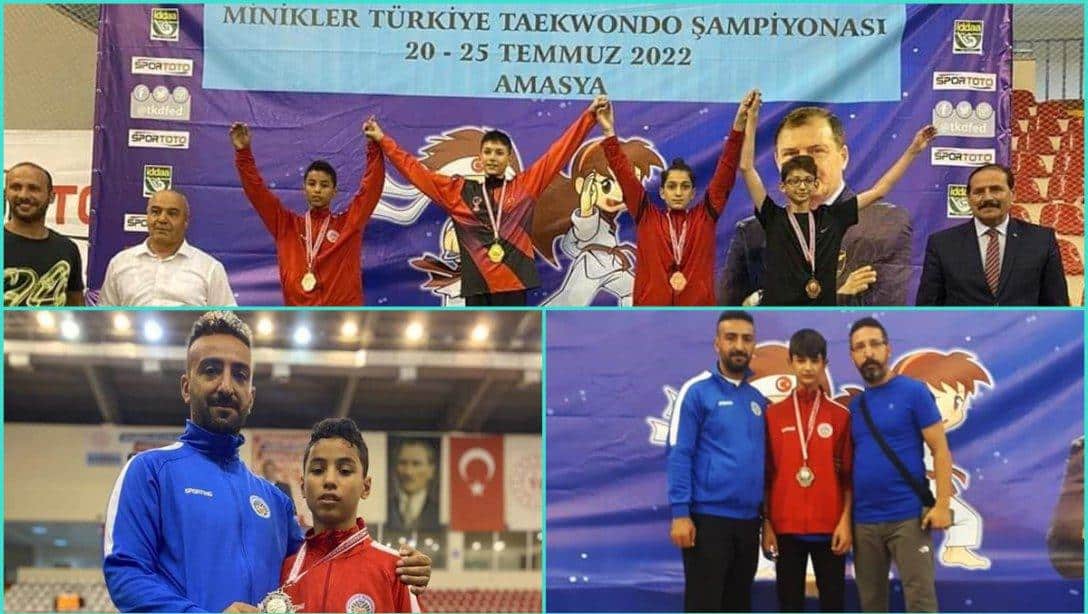 Elbistan Ortaokulu Öğrencilerimiz Taekwondo'da Türkiye İkincisi Oldular