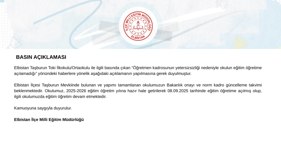 Basın Açıklaması