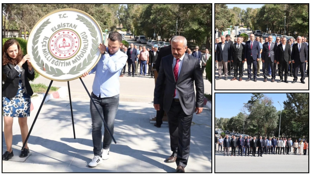 2025-2026 Eğitim-Öğretim Yılı İlköğretim Haftası Dolayısı ile Atatürk Anıtı Önünde Çelenk Sunma Töreni Gerçekleştirildi
